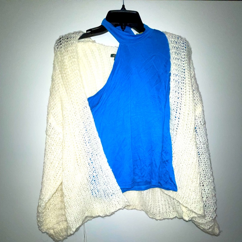 Brand new top and cardigan set- size small